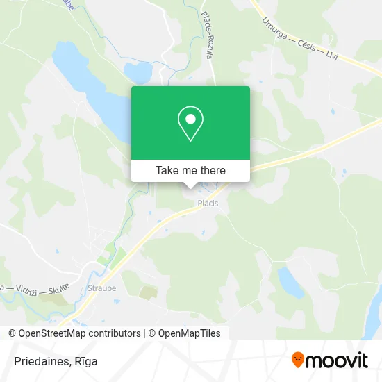 Priedaines map