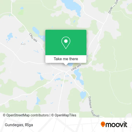 Gundegas map