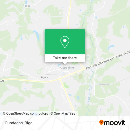 Gundegas map