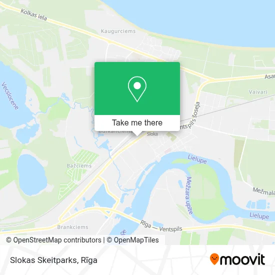 Slokas Skeitparks map