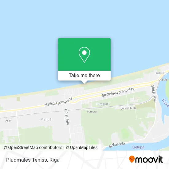 Pludmales Teniss map