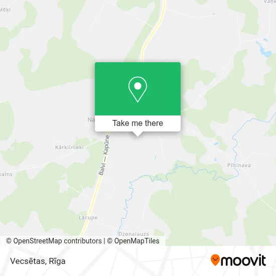 Vecsētas map