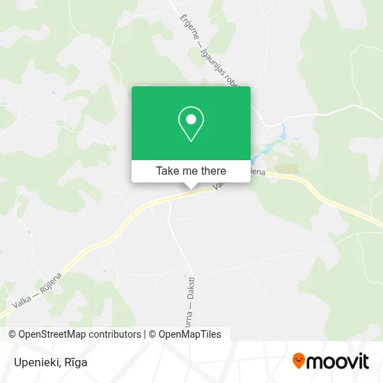 Upenieki map