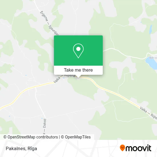 Pakalnes map
