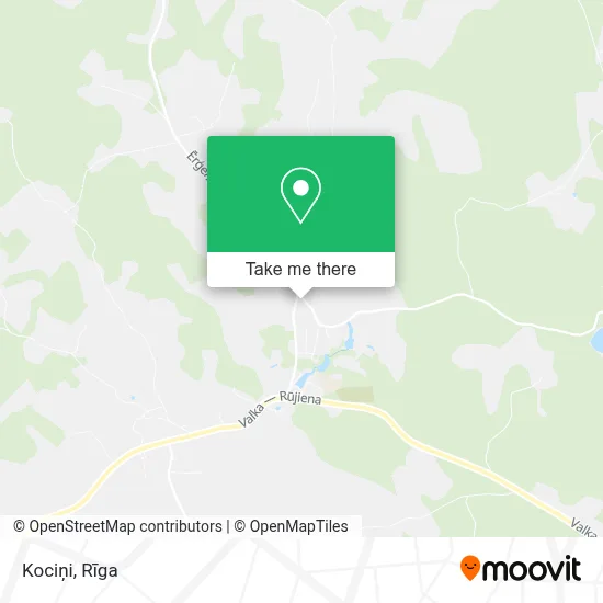Kociņi map