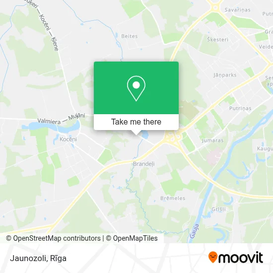 Jaunozoli map