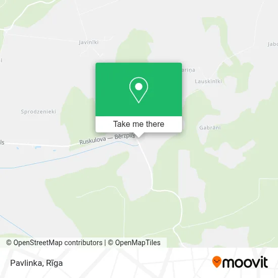 Pavlinka map