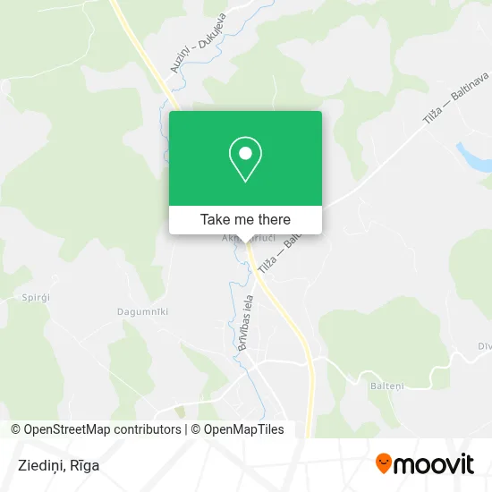 Ziediņi map