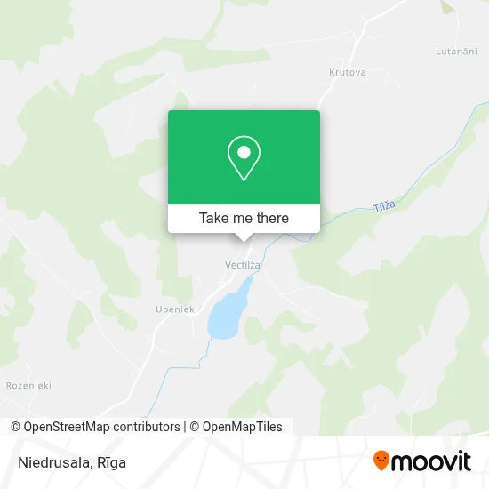 Niedrusala map