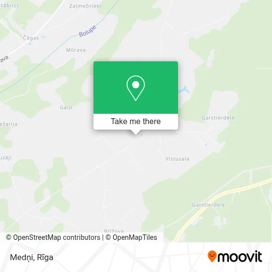 Medņi map