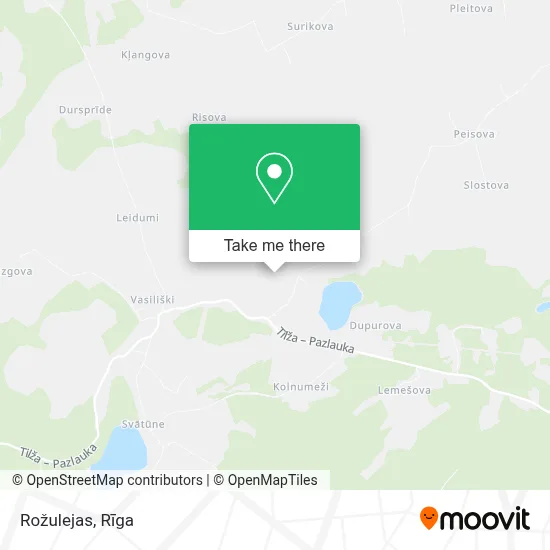 Rožulejas map