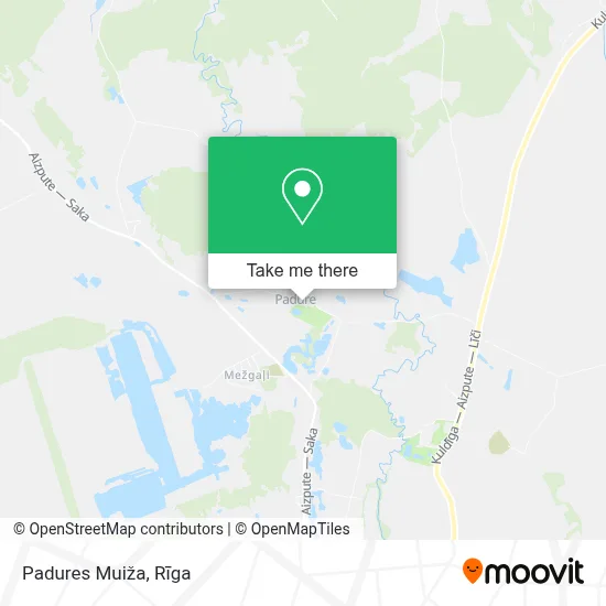 Padures Muiža map