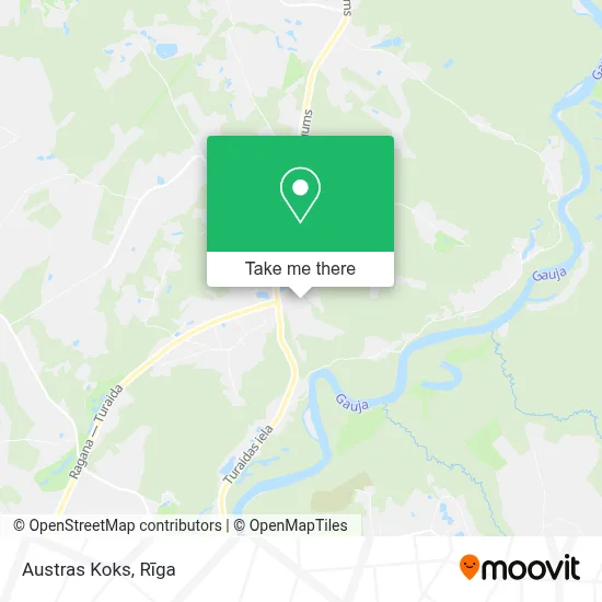 Austras Koks map