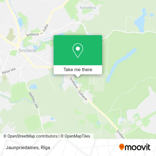 Jaunpriedaines map