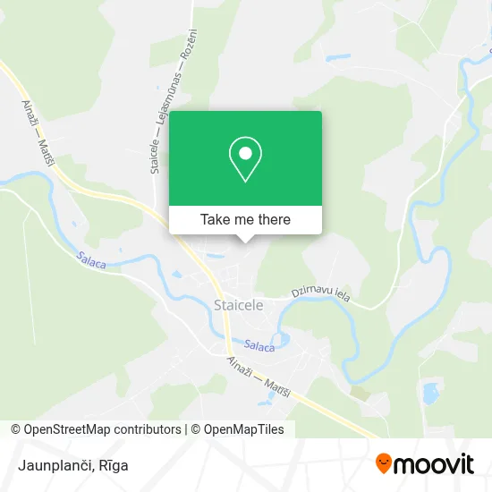 Jaunplanči map