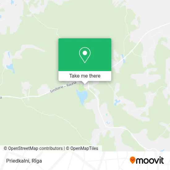 Priedkalni map