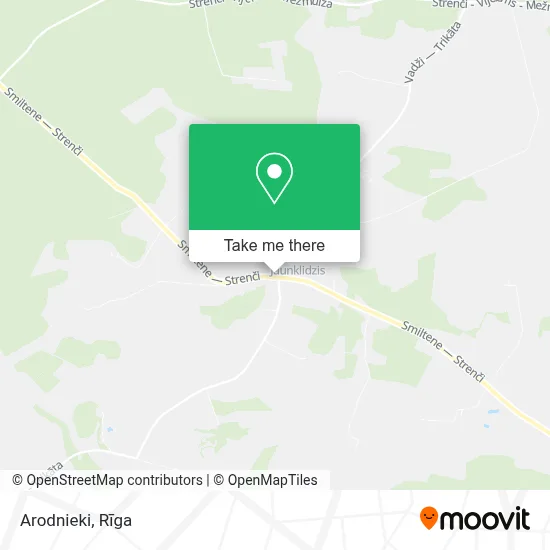 Arodnieki map
