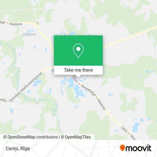 Ceriņi map