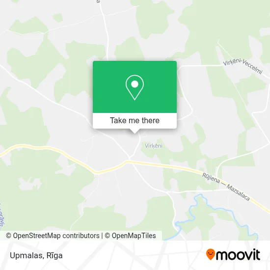 Upmalas map