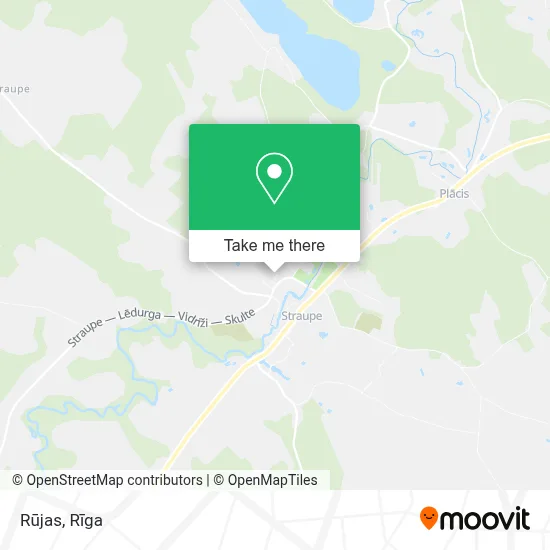 Rūjas map