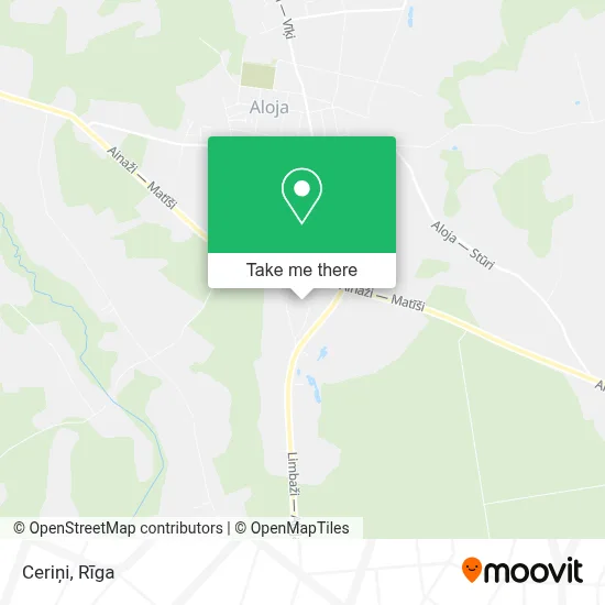 Ceriņi map