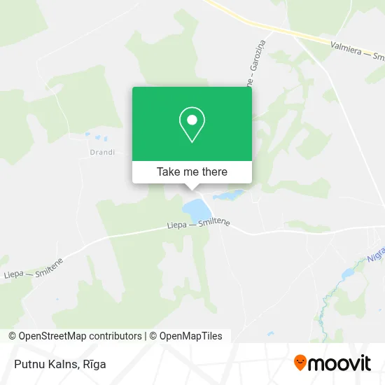 Putnu Kalns map