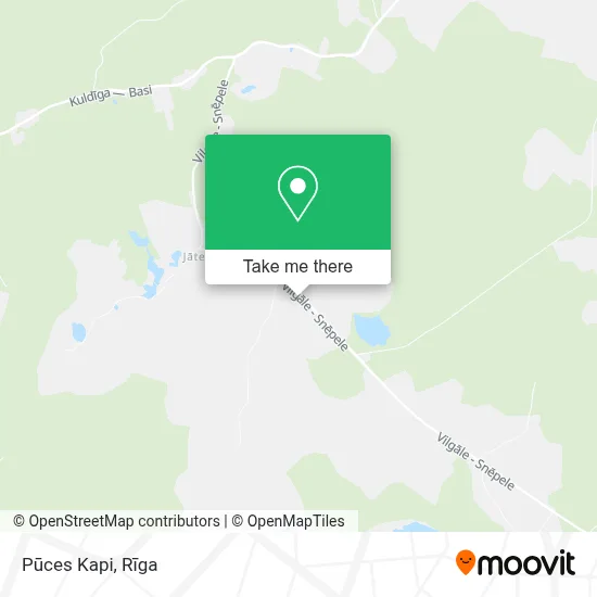 Pūces Kapi map