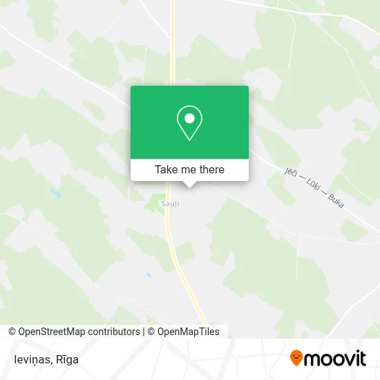 Ieviņas map