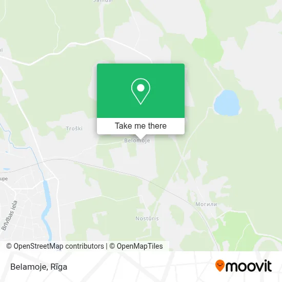Belamoje map