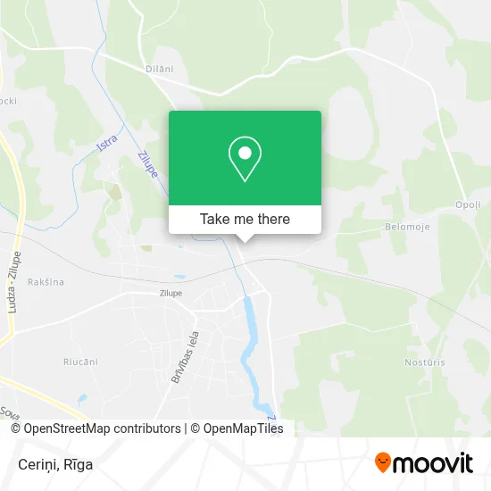 Ceriņi map