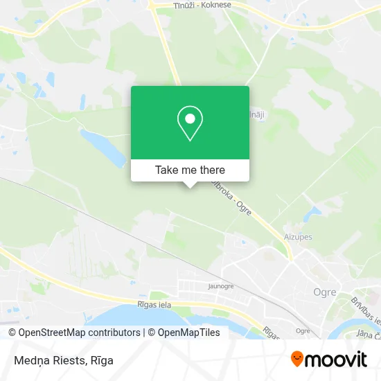 Medņa Riests map