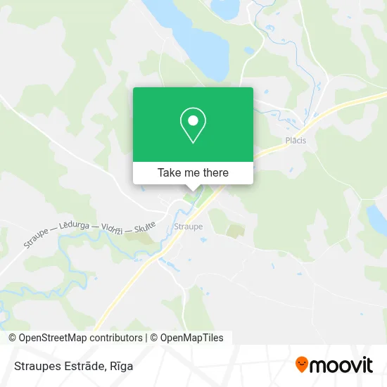 Straupes Estrāde map