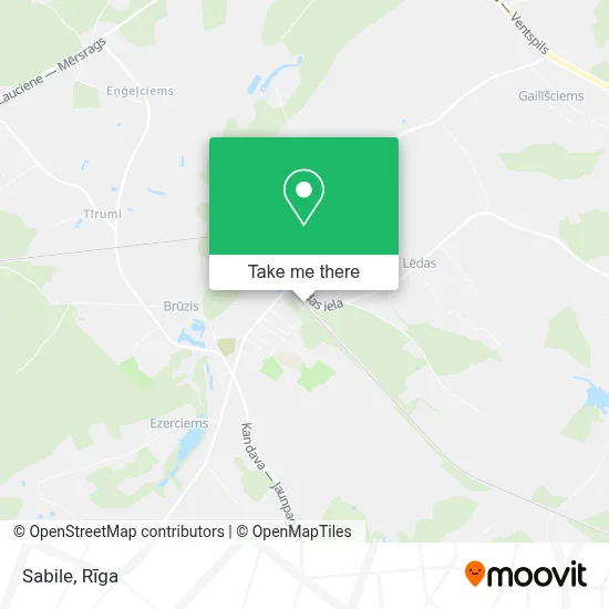 Sabile map