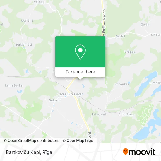 Bartkeviču Kapi map