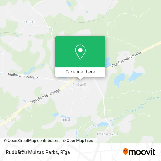 Rudbāržu Muižas Parks map