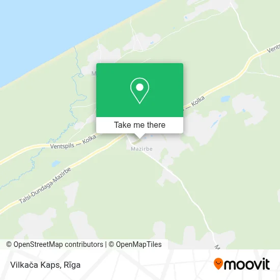 Vilkača Kaps map