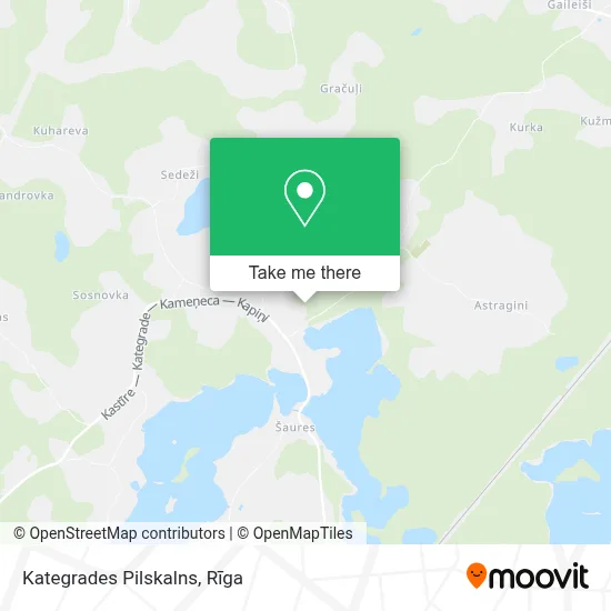 Kategrades Pilskalns map