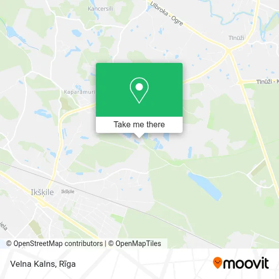 Velna Kalns map