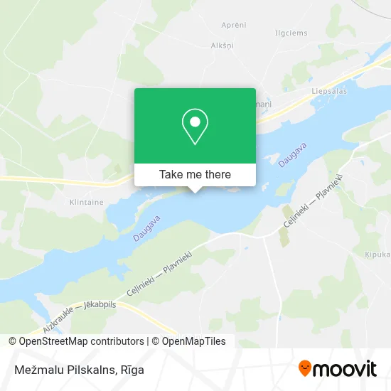 Mežmalu Pilskalns map
