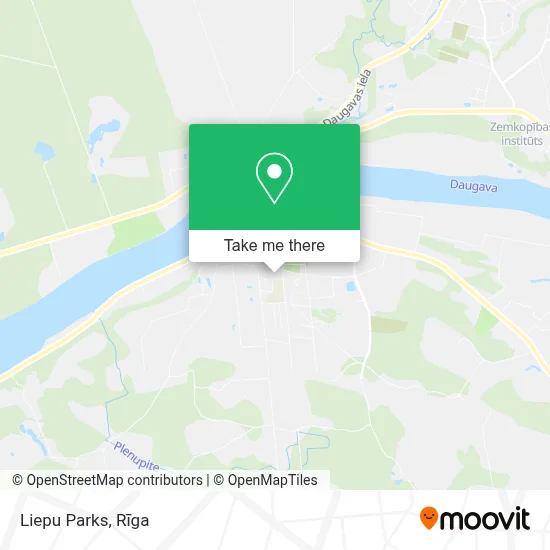 Liepu Parks map