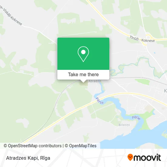 Atradzes Kapi map