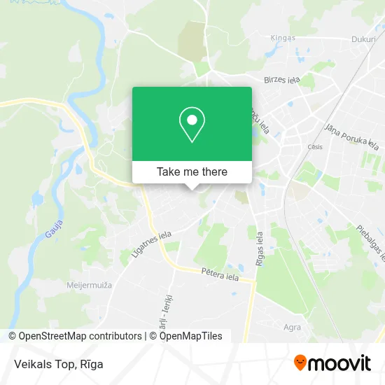 Veikals Top map