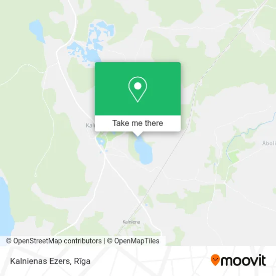 Kalnienas Ezers map