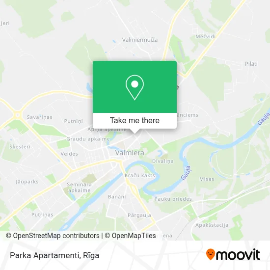 Parka Apartamenti map