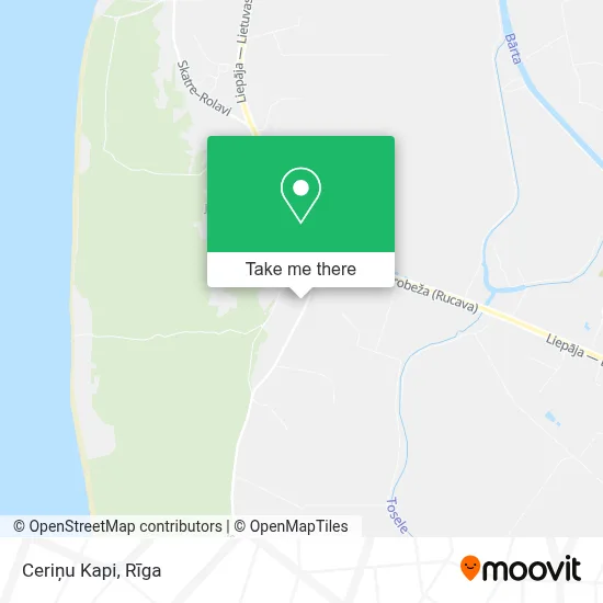 Ceriņu Kapi map
