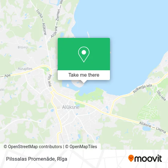 Pilssalas Promenāde map