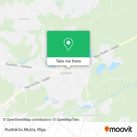 Rudbāržu Muiža map
