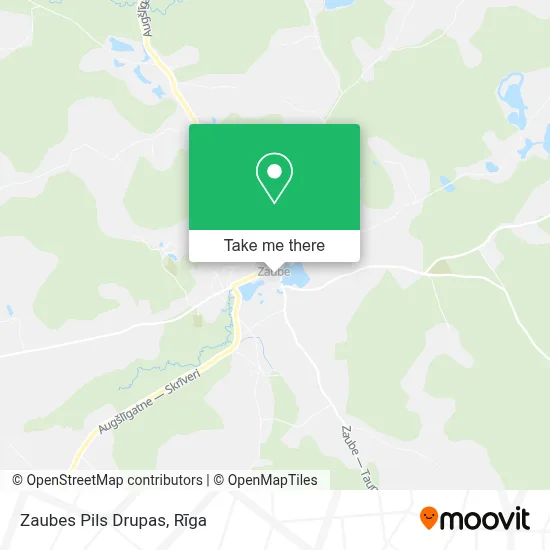 Zaubes Pils Drupas map