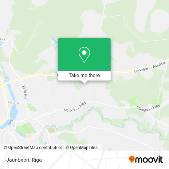 Jaunbebri map
