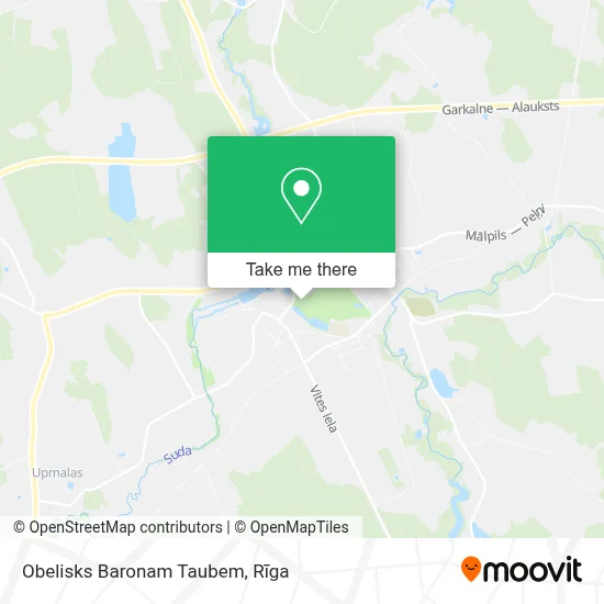 Obelisks Baronam Taubem map